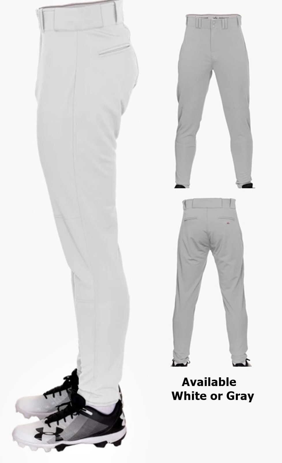 Alleson Crush Tapered Adult Men's Baseball Pants - NEW