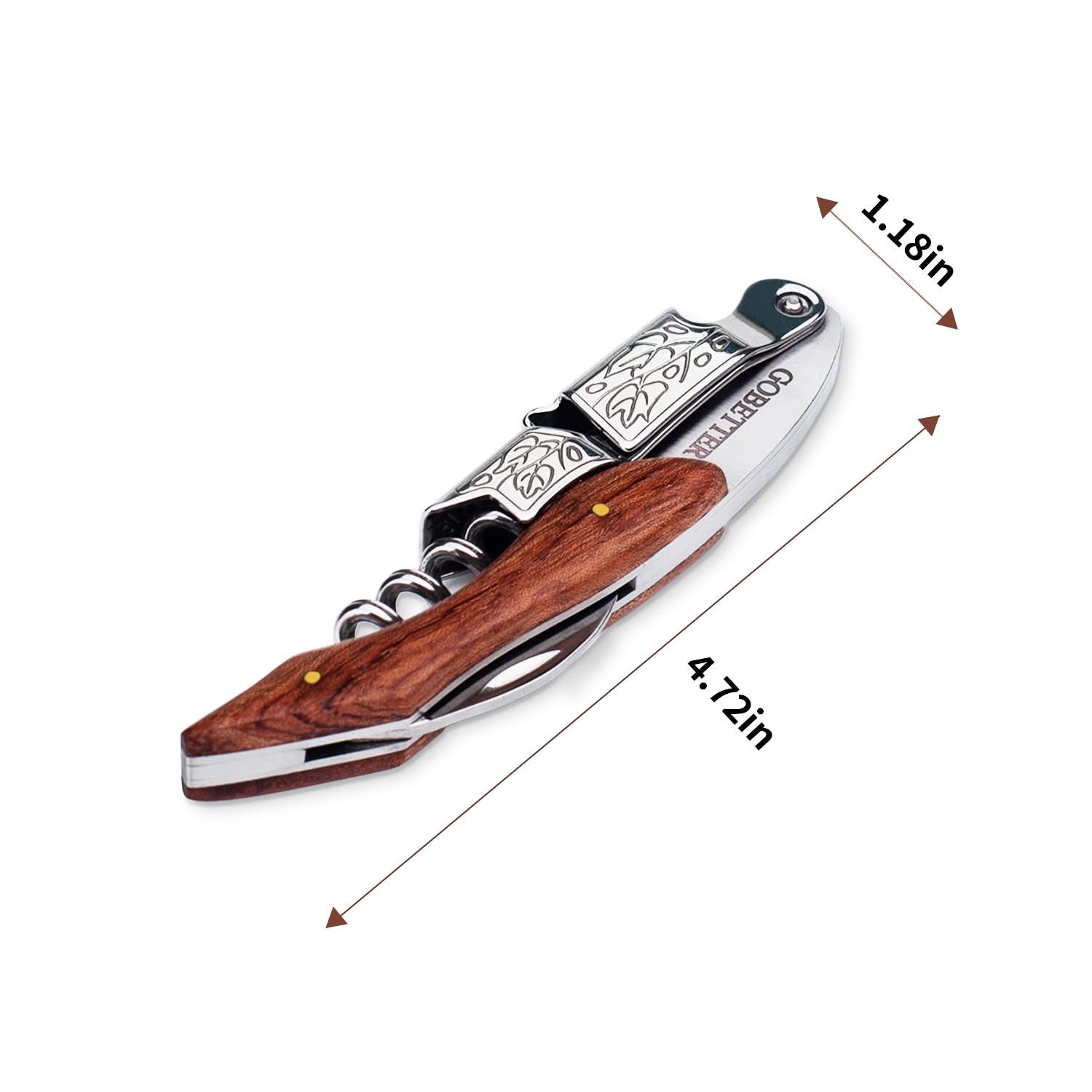 GOBETTER Wine Opener, Professional Corkscrews for Classic Rosewood