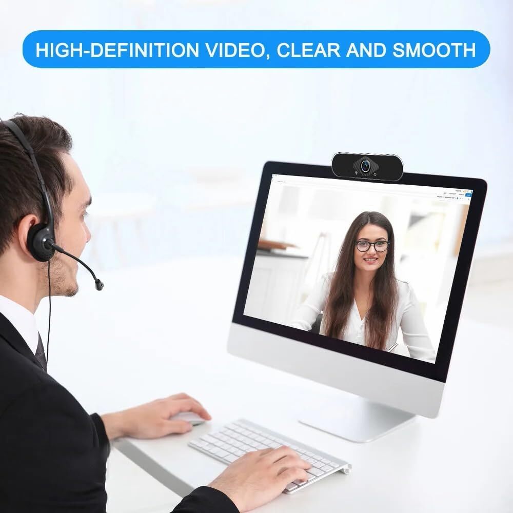 1080P Full HD USB Webcam for PC Desktop,Laptop Web Camera with Microphone Lot