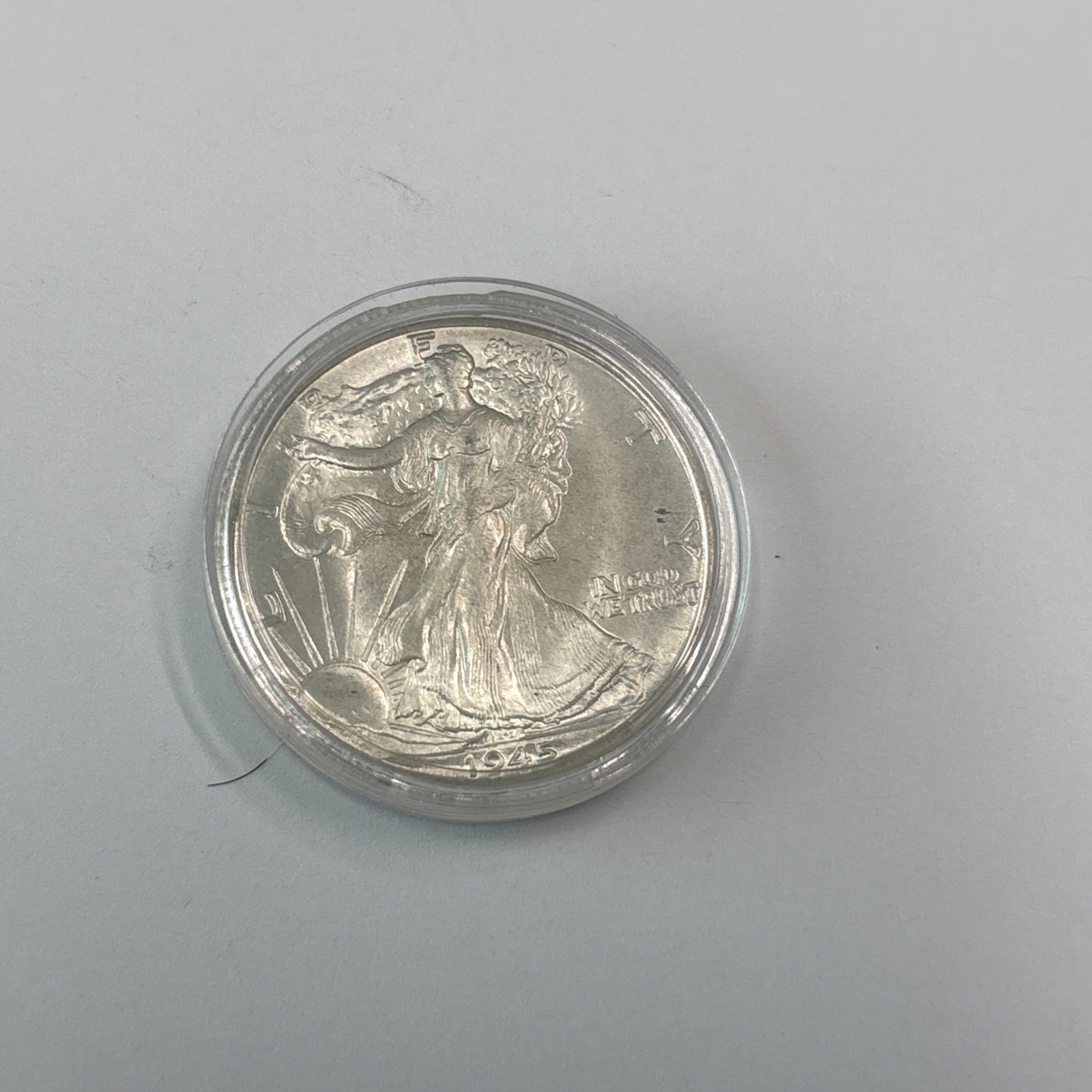 1945 D 50C Walking Liberty Half Dollar MS+++++++++ BU UNC