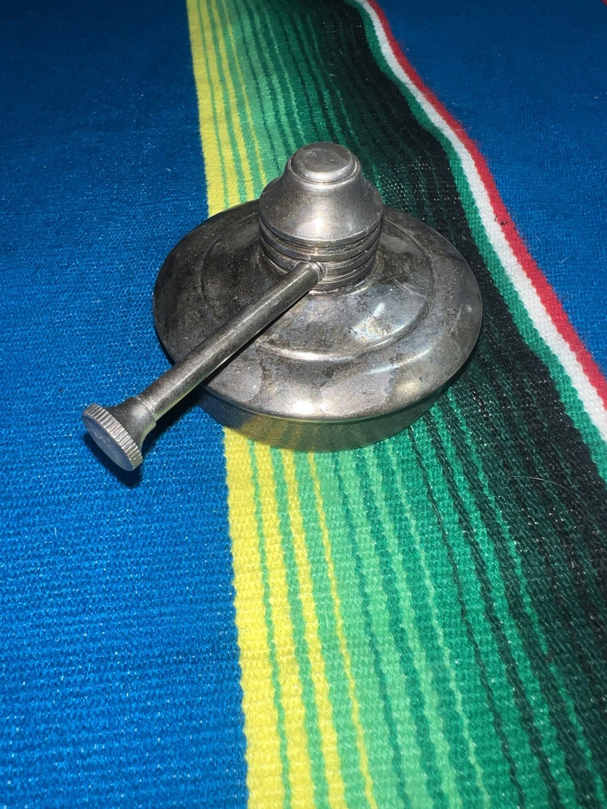 Vintage Methyl Alcohol Burner Jewelers Lamp Light Silverplated