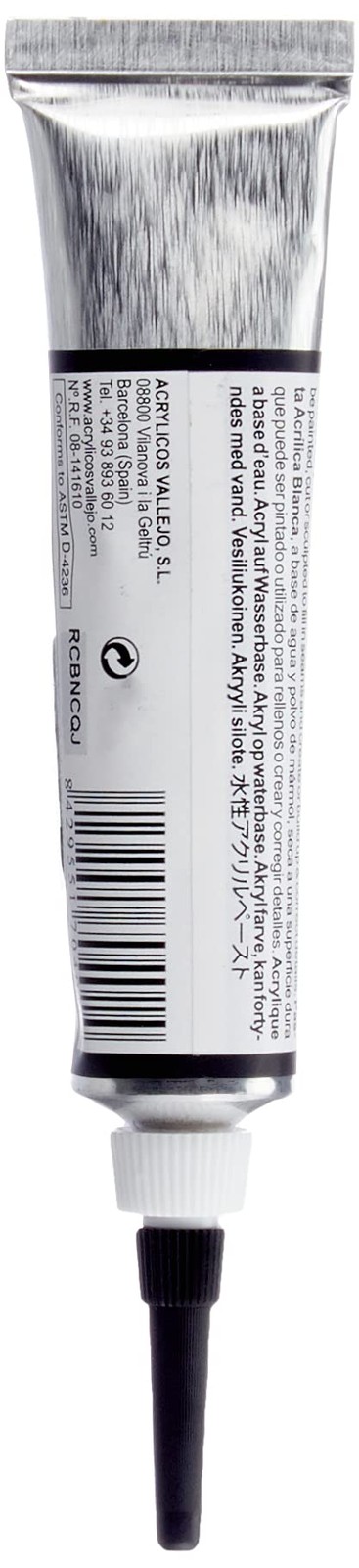 Vallejo Plastic Putty 20ml - 2 Pack | White Model Filler | Smooth Opaque Finish