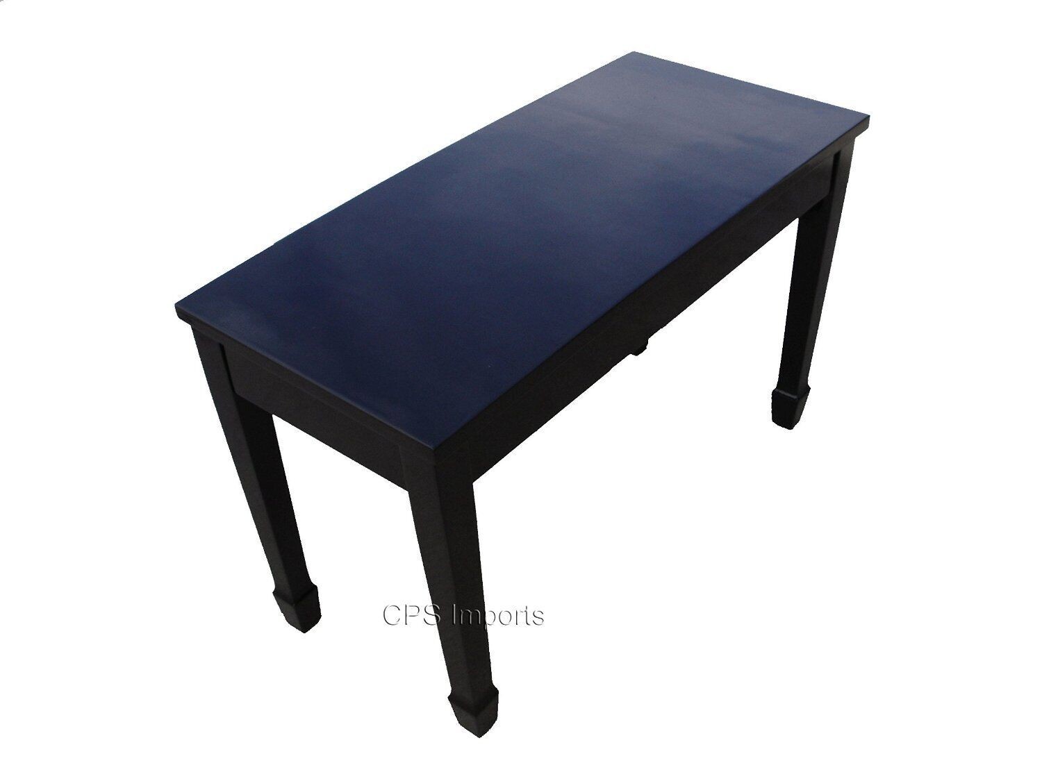 WOOD TOP GRAND PIANO BENCH/STOOL/CHAIR with STORAGE- EBONY OPENED ITEM