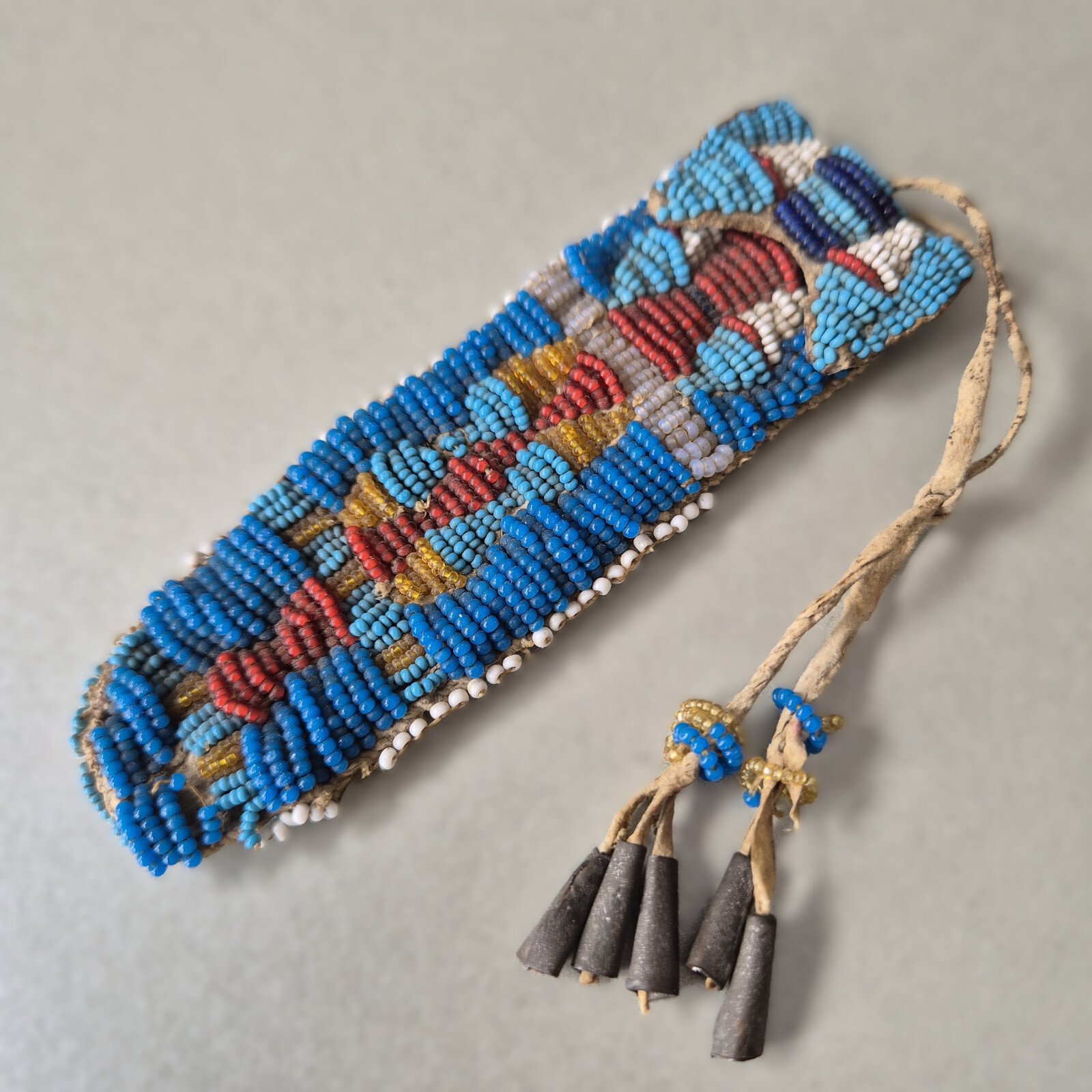 Antique Central Plains (Cheyenne/ Arapaho?) Small Beaded Bag, circa 1860s-1870s