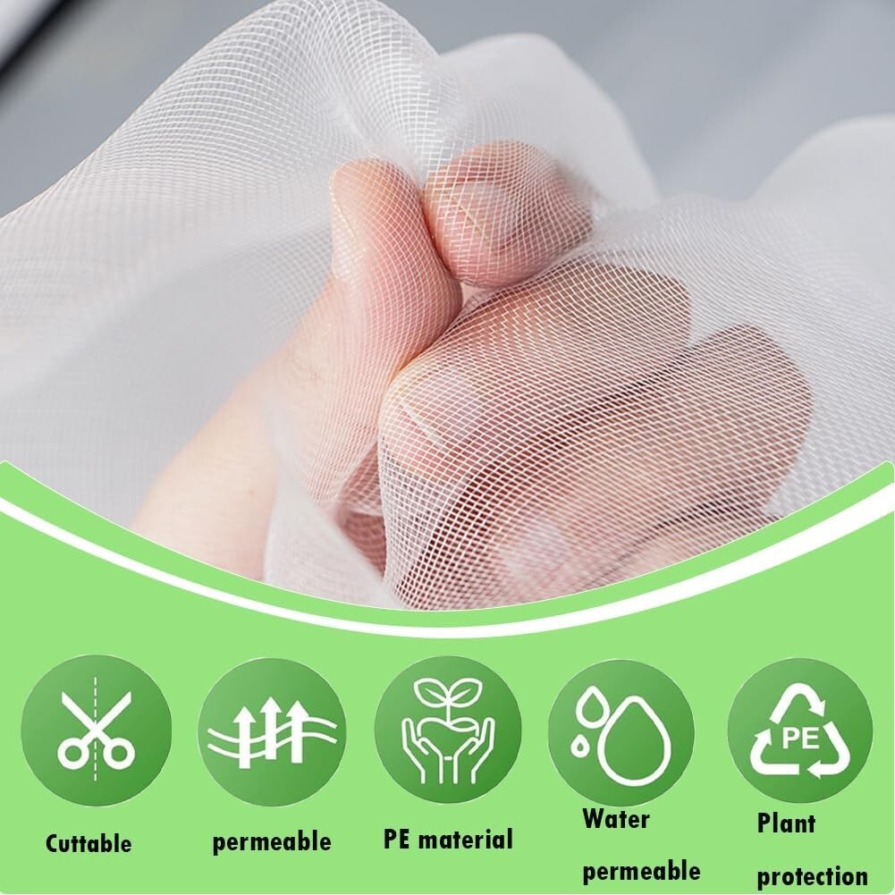 20~50ft Mosquito Garden Bug Insect Netting Barrier Bird Net Plant Protect Mesh
