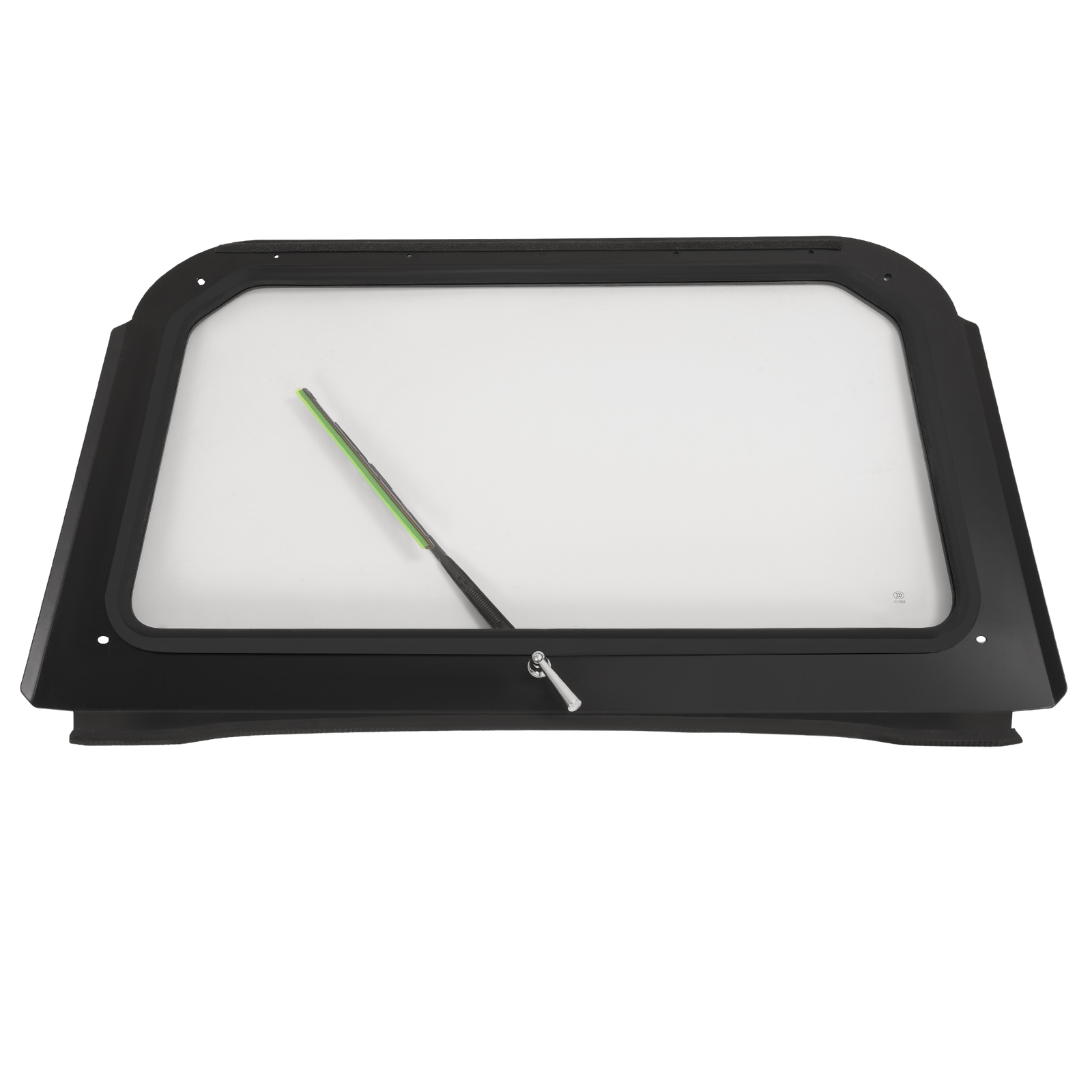 Clear Full Glass Windshield W/ Wiper Black For Polaris RZR 570 800 XP 900 08-14