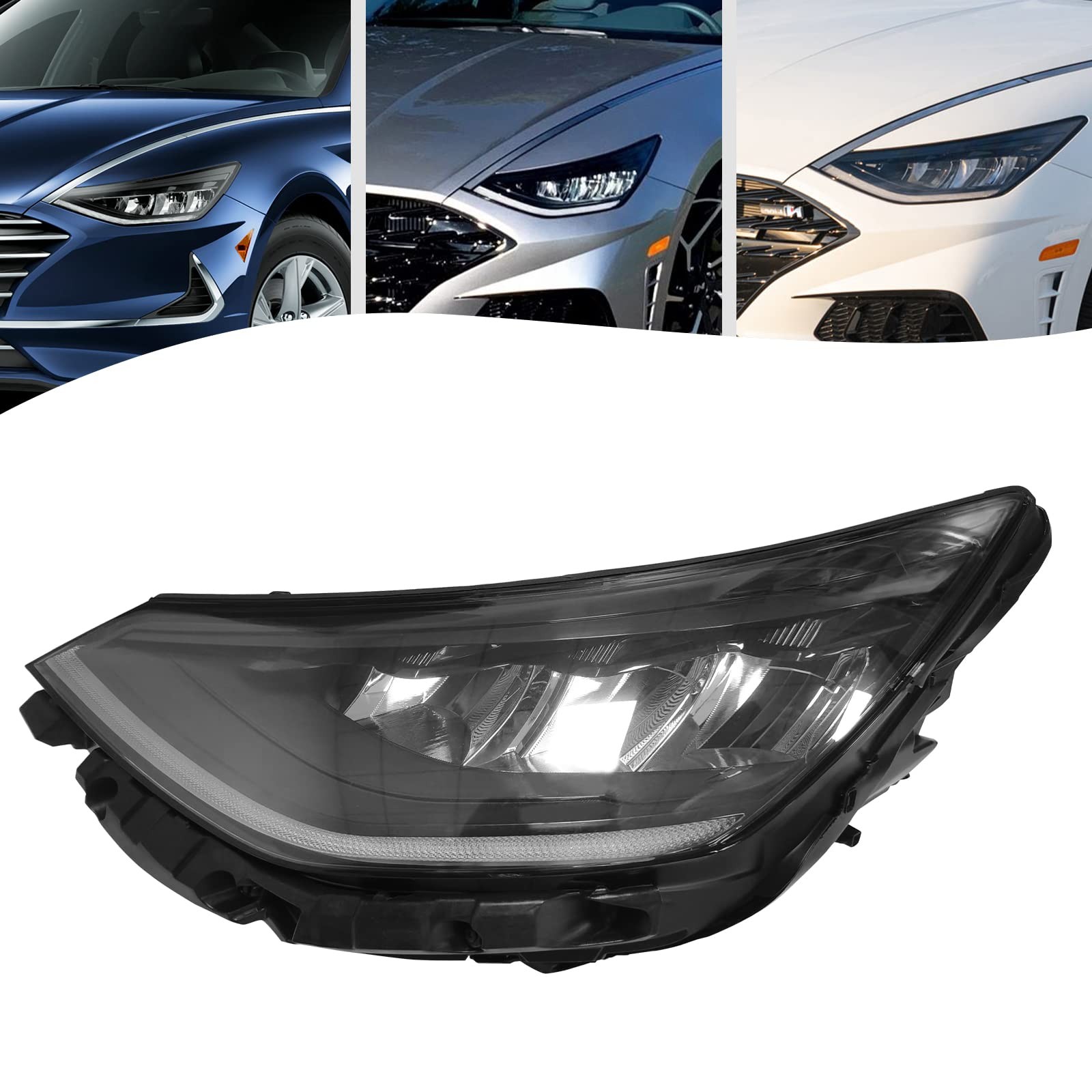 Front LED Headlight Assembly For 2020-2022 FOR Hyundai Sonata (Driving Side)