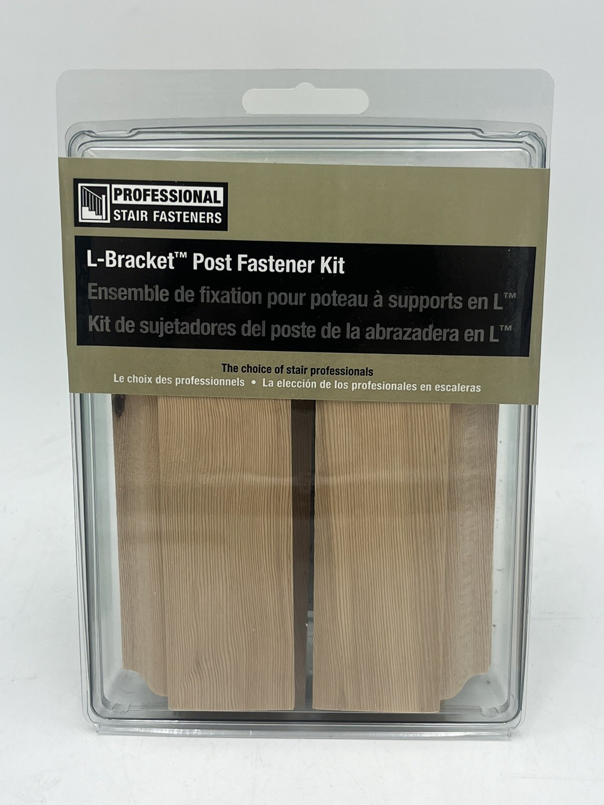 Newel Kit Post Mounting Fastener Kit 3-1/4" Hemlock UBS Zinc Plated Unfinished