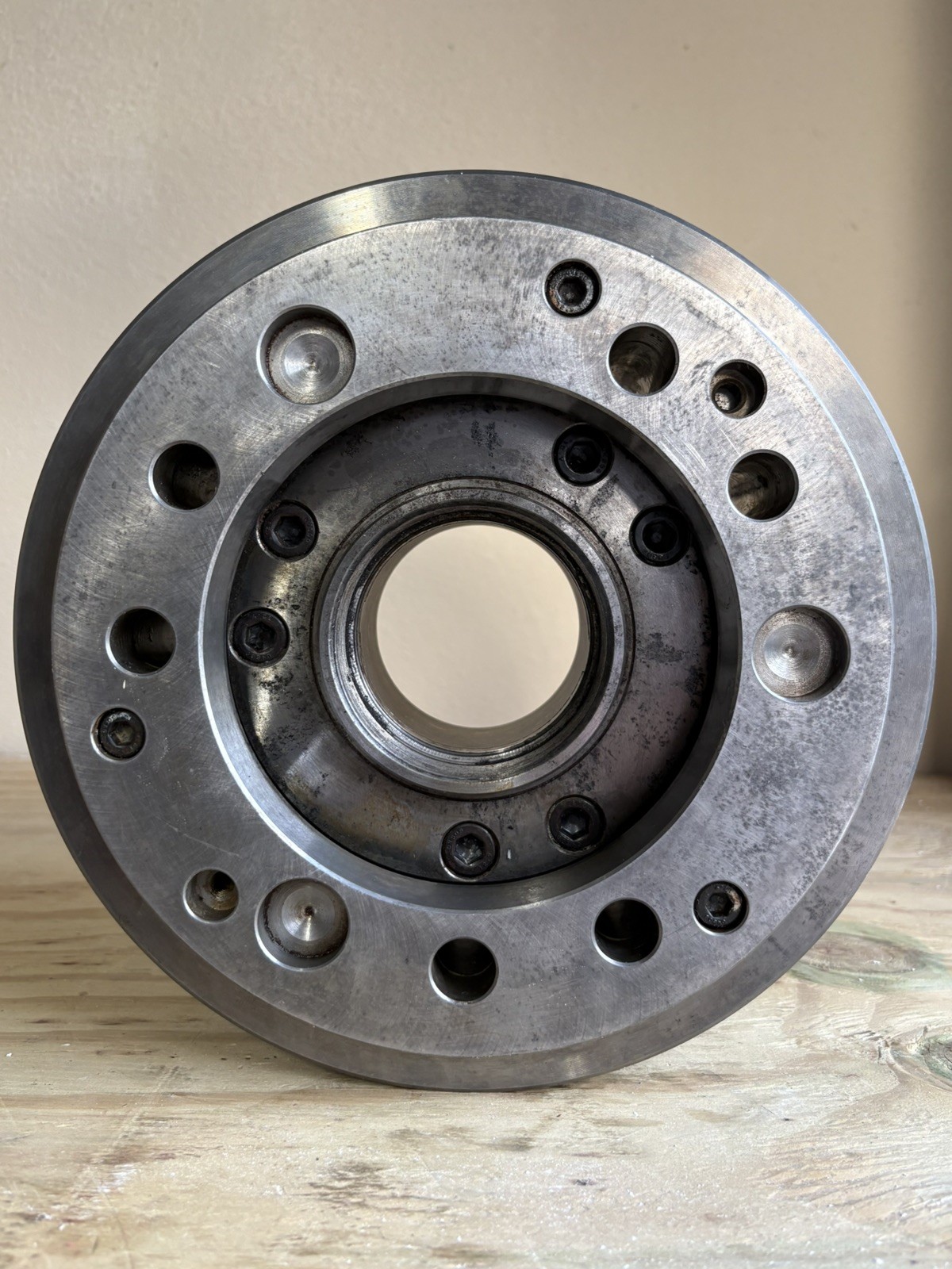 KITAGAWA B-210 | 10" 3 Jaw Power Chuck 31mm To 254mm 75mm Bore Hole