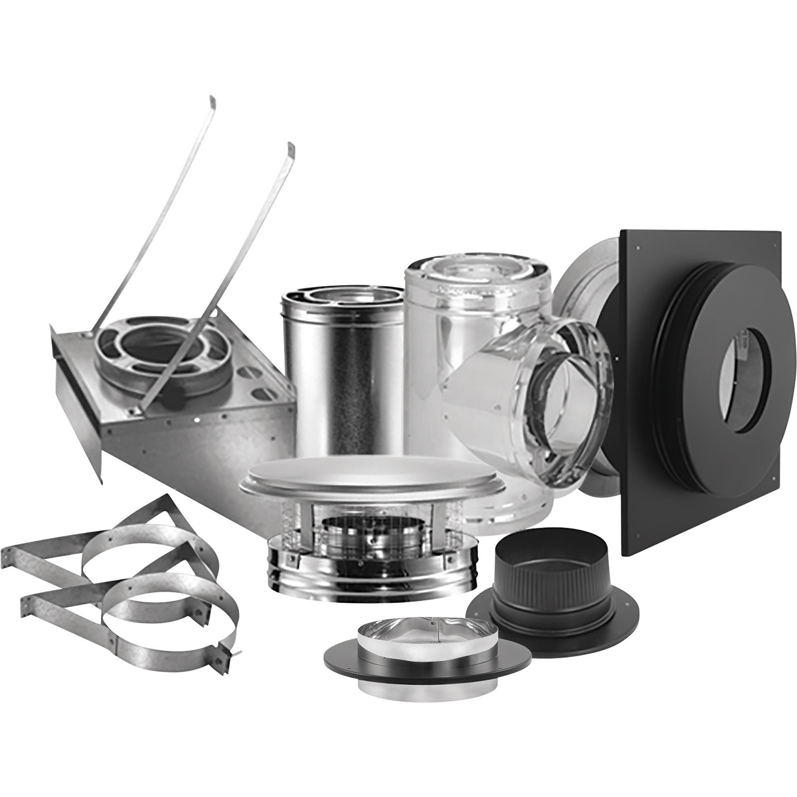 DuraVent 6in. DuraPlus Out-the-Wall Chimney Kit, Model# 6DP-KOUT