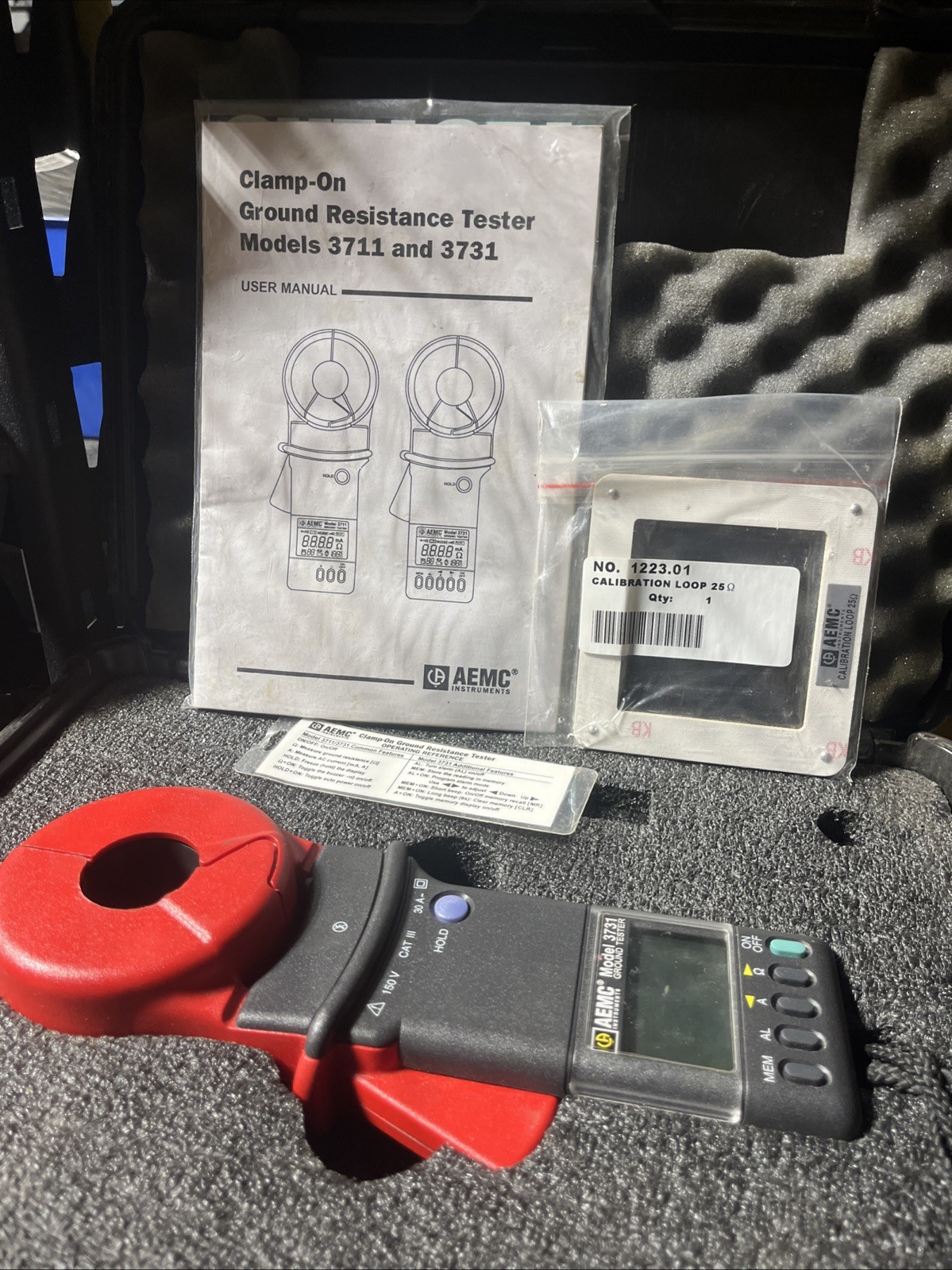 AEMC 3731 Clamp-On Ground Resistance Tester