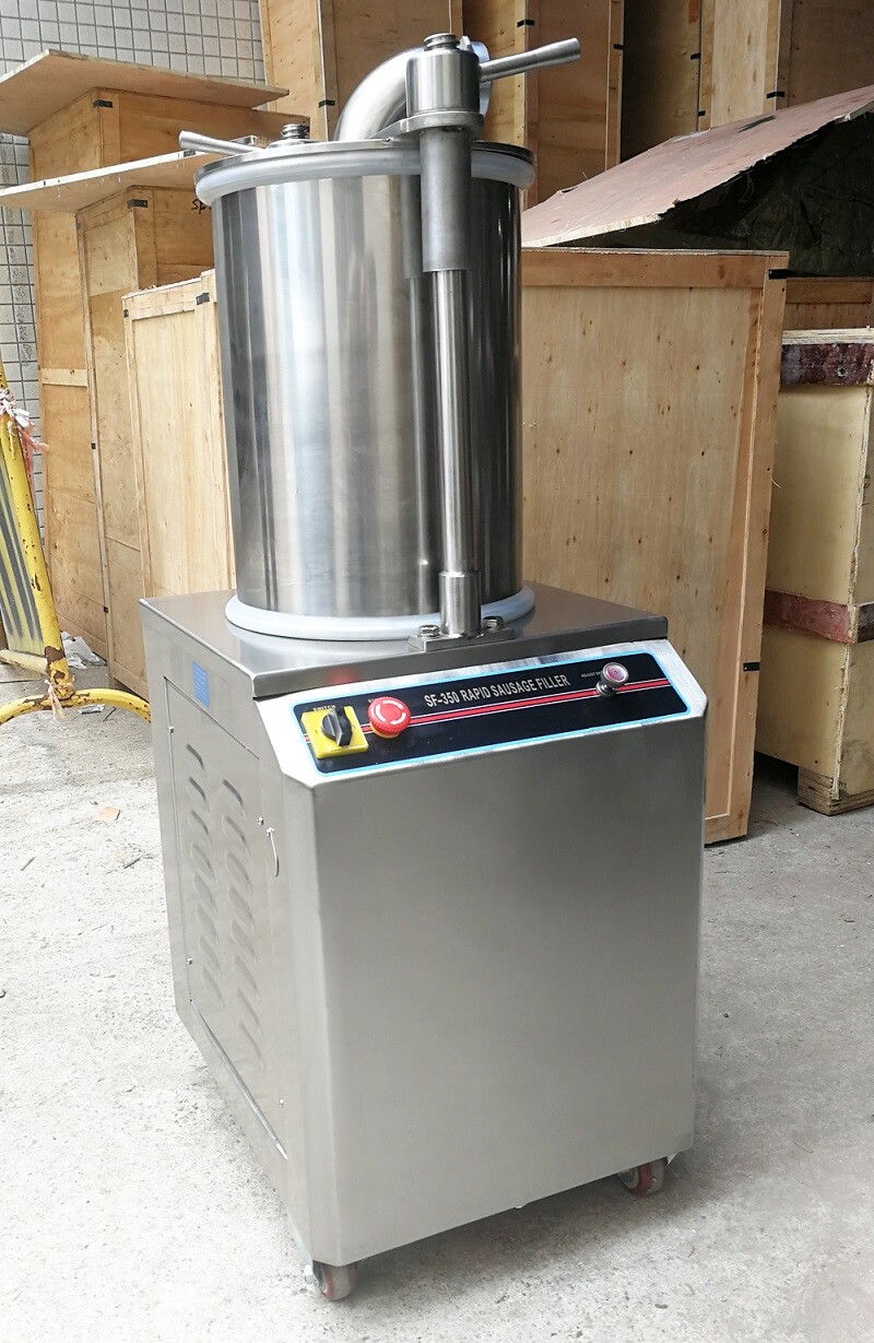 110V 26L Commercial Hydraulic Sausage Stuffer Filler SF260 with 3 Filling Nozzle