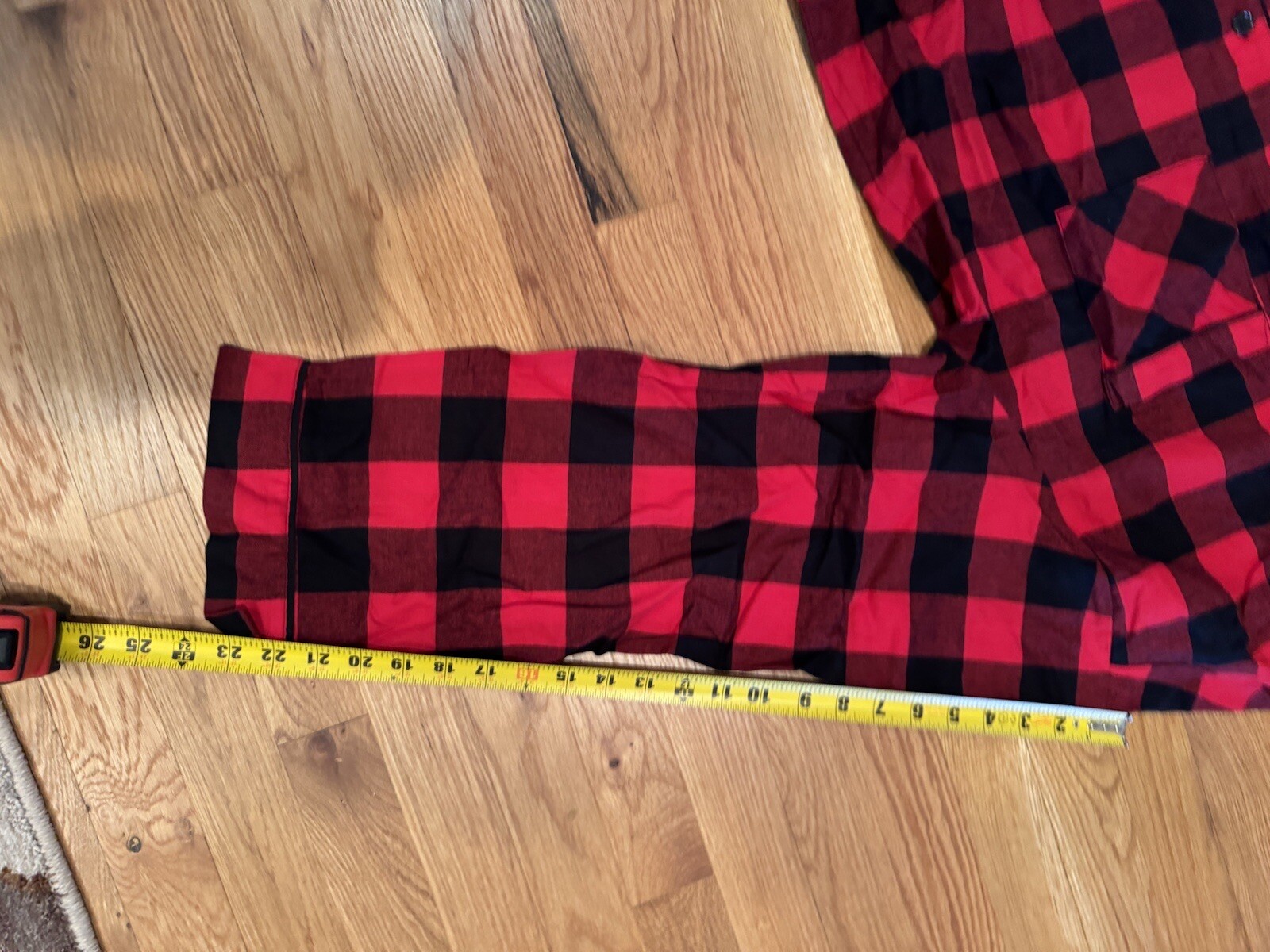 Men's Big & Tall Size 2XL Red Buffalo Check Flannel Pajama Set - Wondershop™ NEW