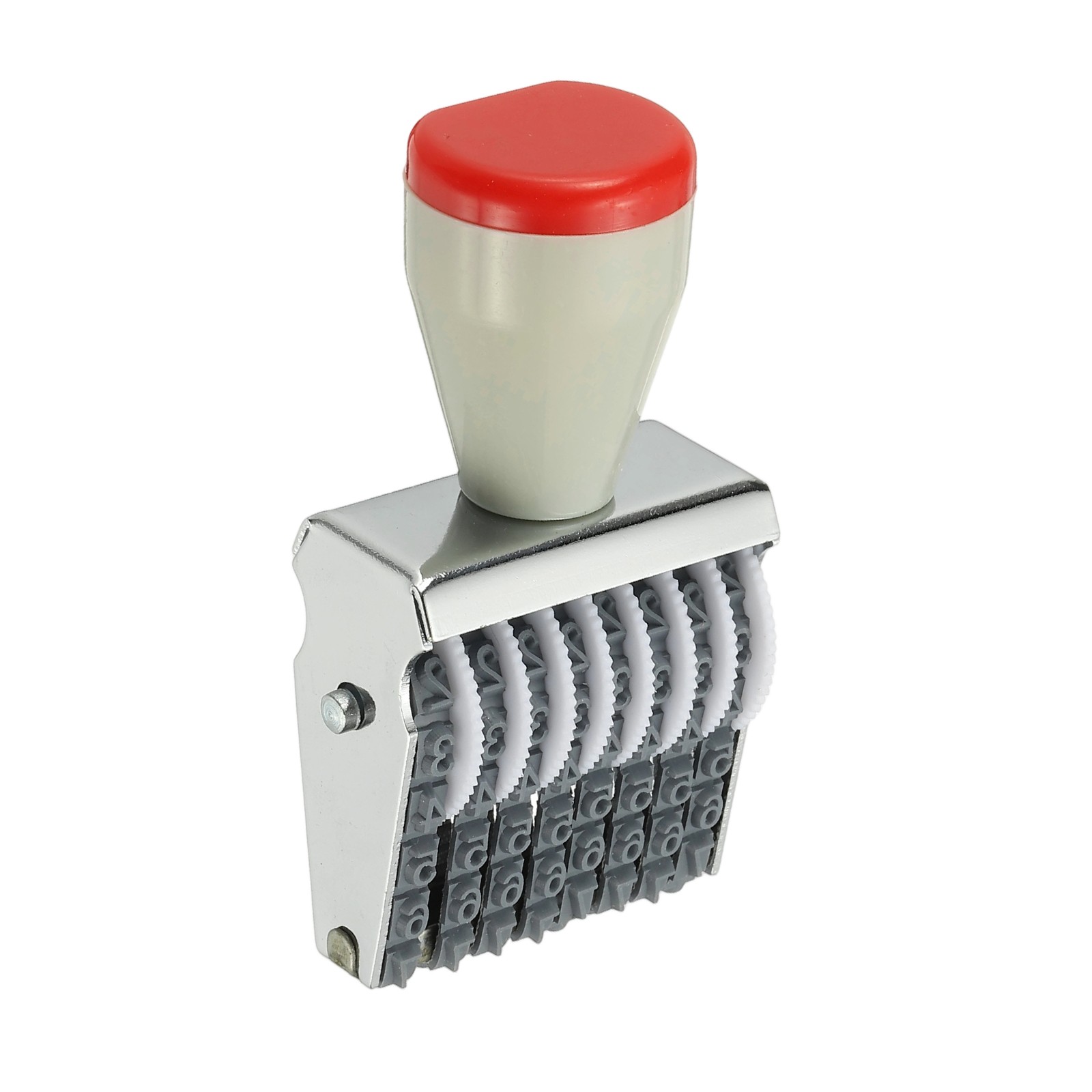 8 Digit Number Roller Stamp, Adjustable Rubber Stamp Symbol Office Date
