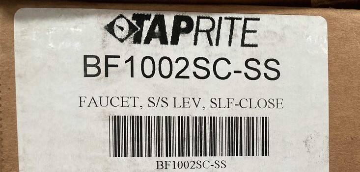 TapRite Stainless Steel Chrome Plated Self Closing Beer Keg Draft Tap Faucet