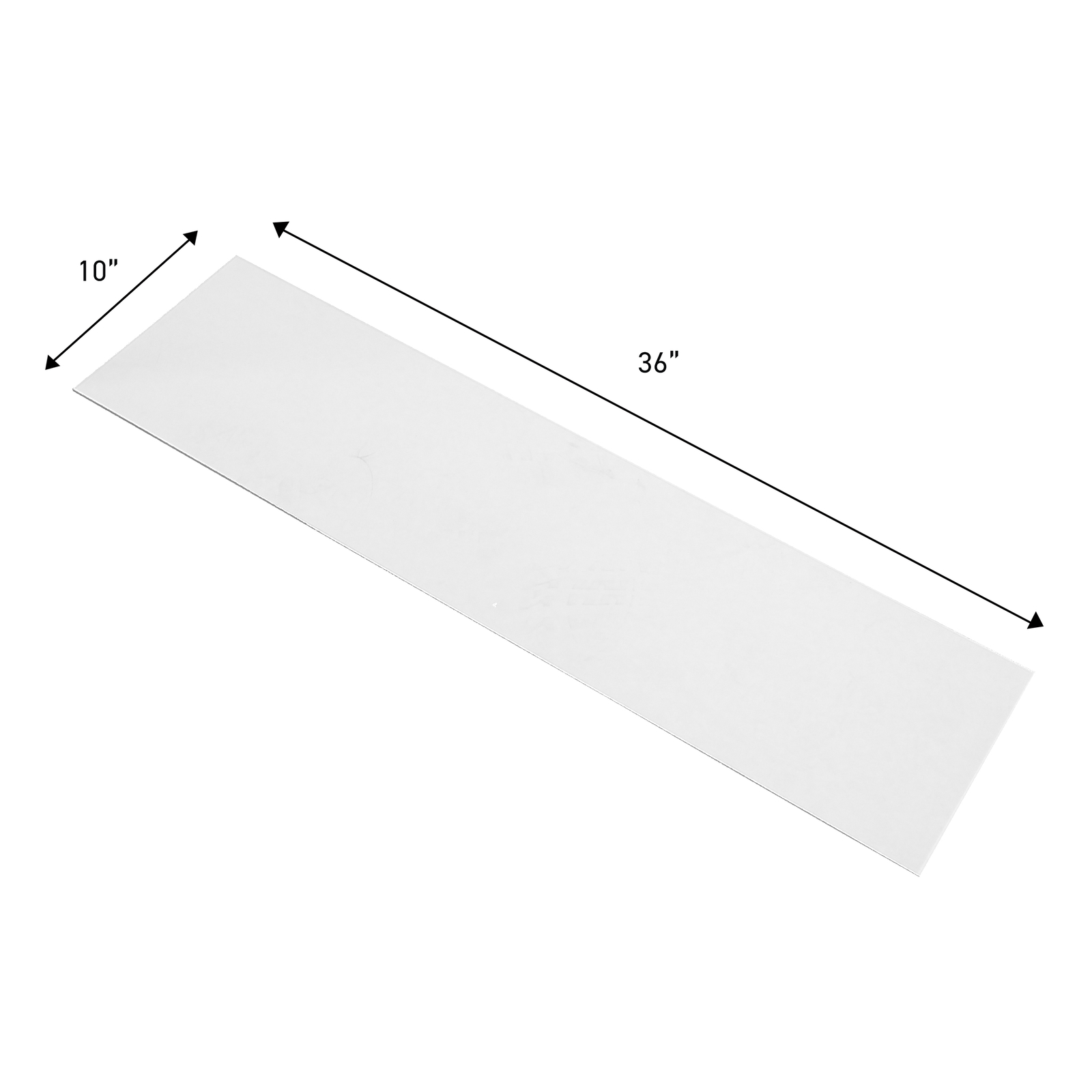 SSWBasics Tempered Glass Shelf - Set of 2, 10" x 36" x 3/16" - Stylish & Sturdy