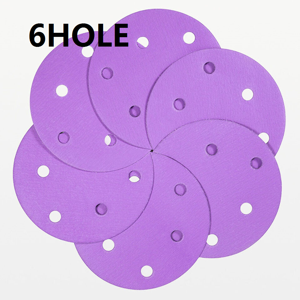 Premium Ceramic Grain Sanding Discs 6 Inch Sandpaper Hook and Loop Grit 60- 800