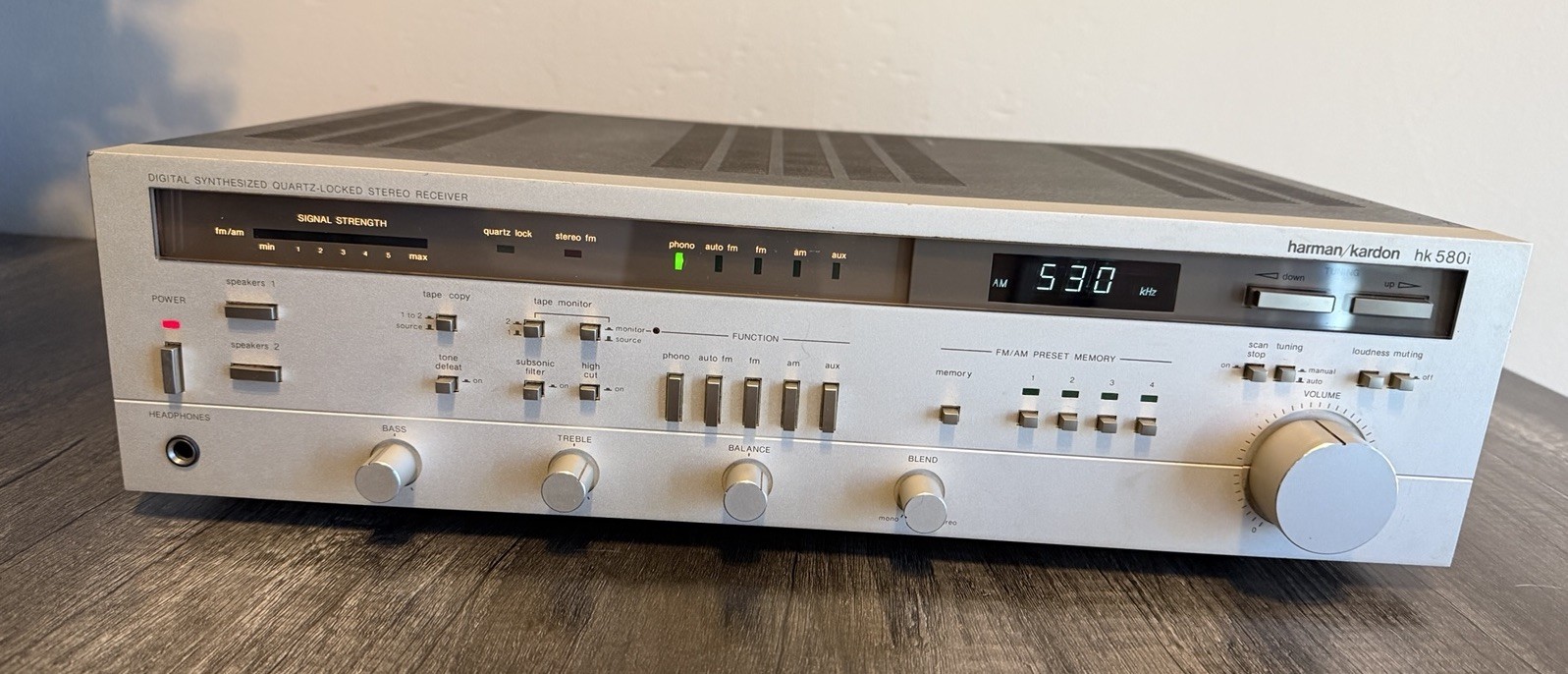 Harman-Kardon HK-580i Stereo Receiver Excellent Working Condition