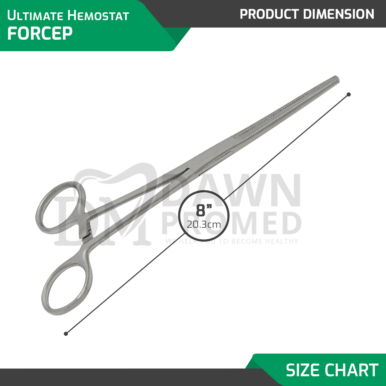 2Pcs Set 8" + 10" Straight Hemostat Forceps Locking Clamp Fishing Plier German G