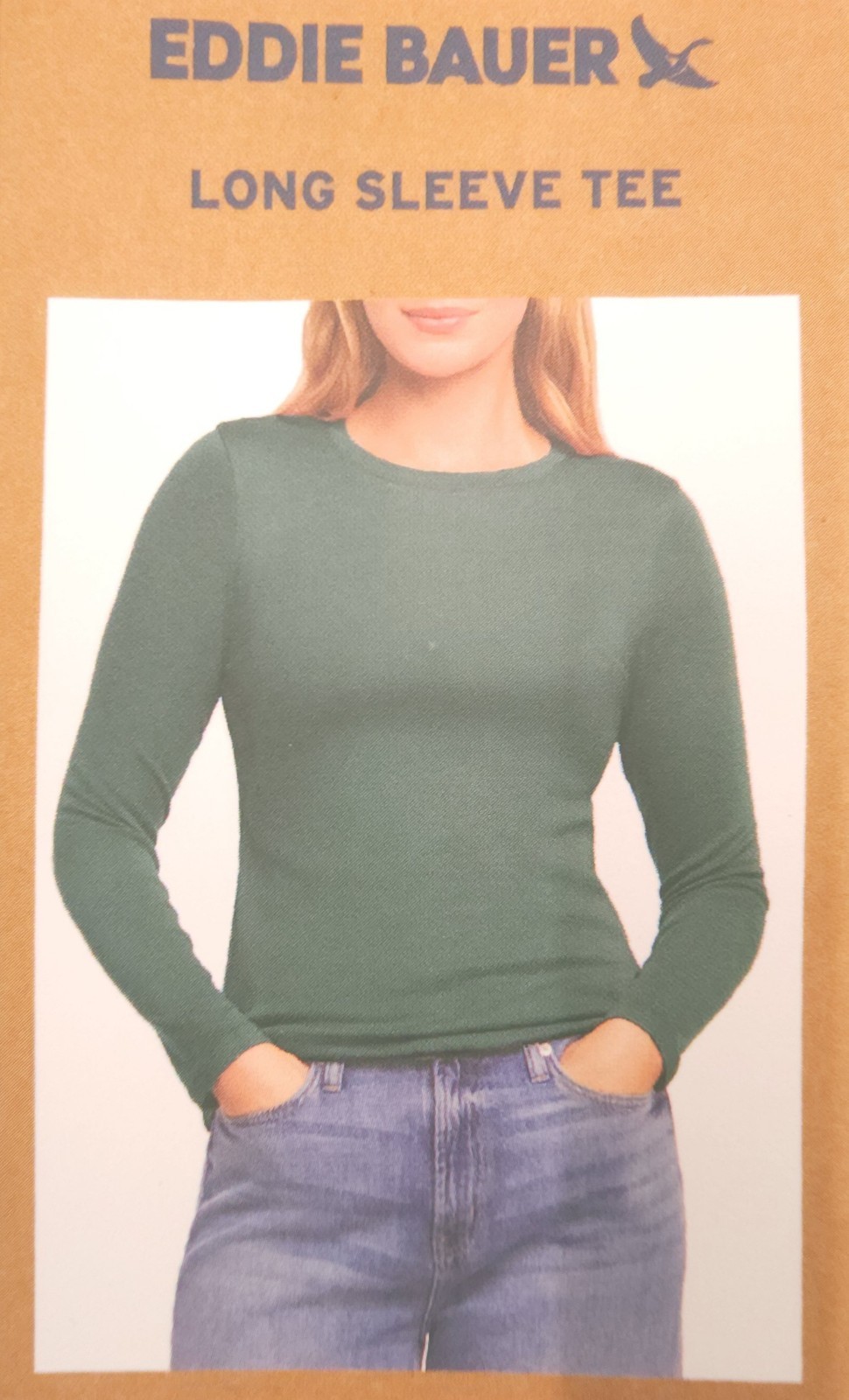 Eddie Bauer Women's Classic Fitted Crewneck Long Sleeve Shirt