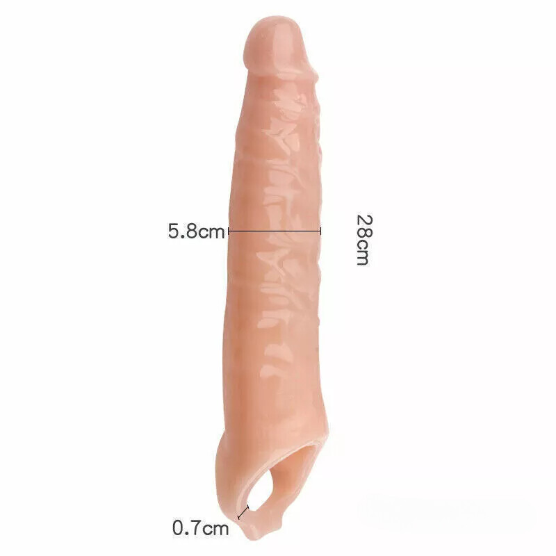 Male Cock-Girth-Enlarger-Enhancer-Penis-Extension-Extender-Sheath-Sleeve Big