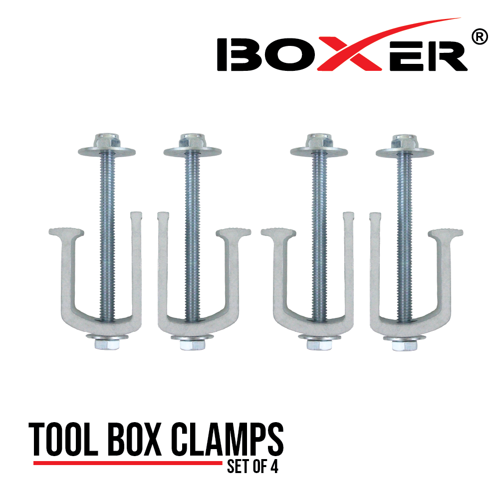 Boxer Toolbox Truck Clamp, Universal Aluminum Tie Down 4 Pack