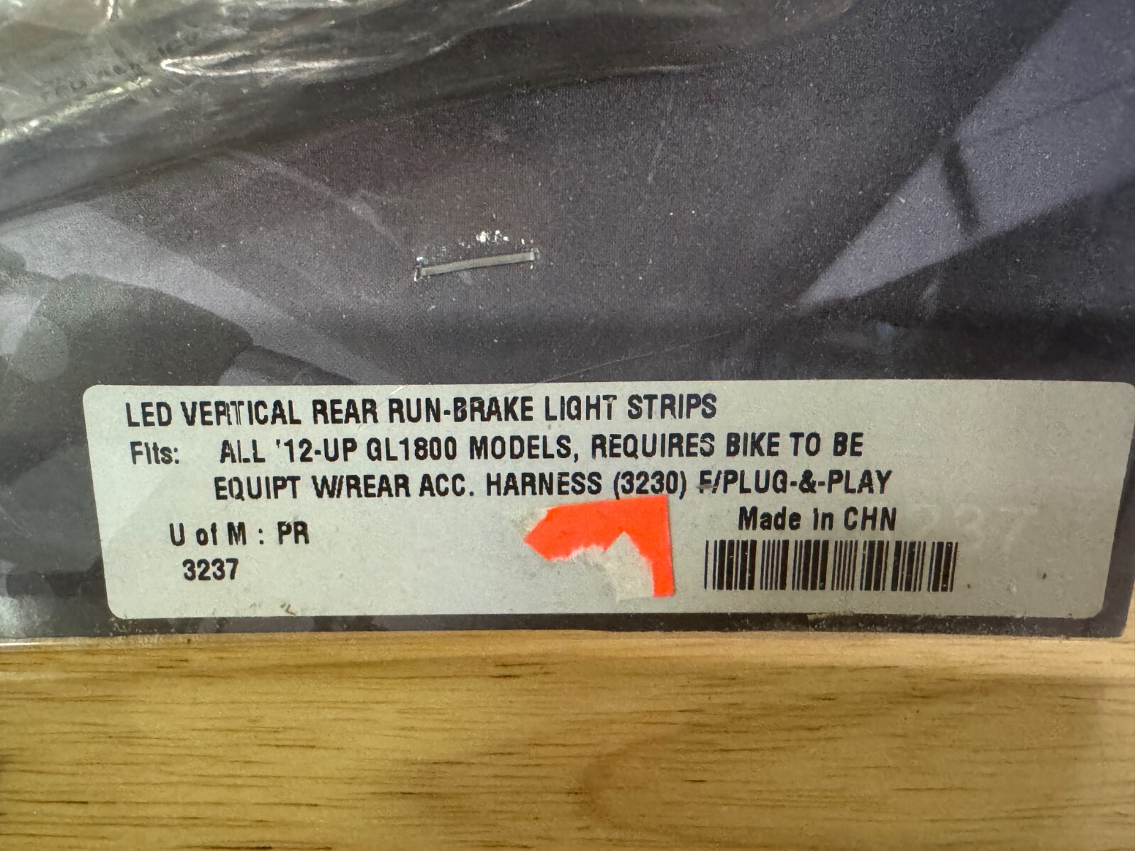 Kuryakyn 2012-17 Honda GL1800 LED Vertical Rear Run - Brake Light Strips # 3237