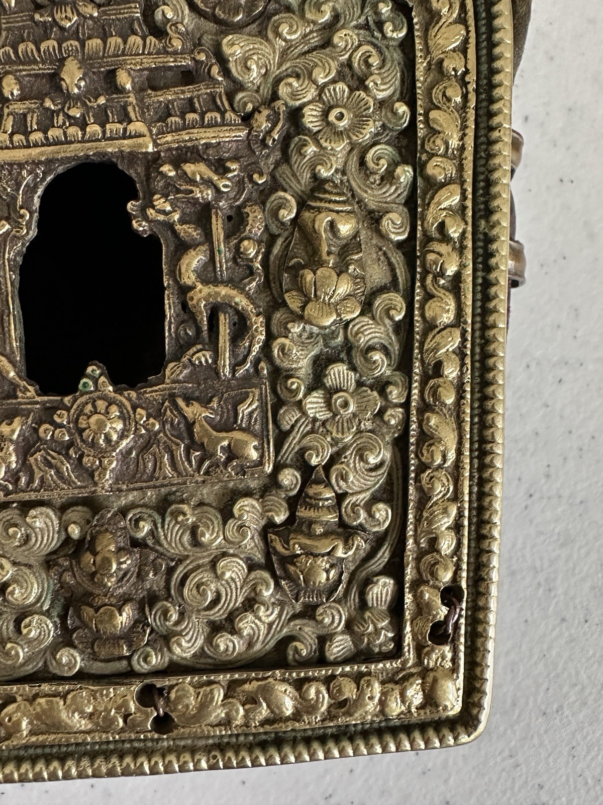 Beautiful Antique Tibetan Buddhist Traveling Shrine