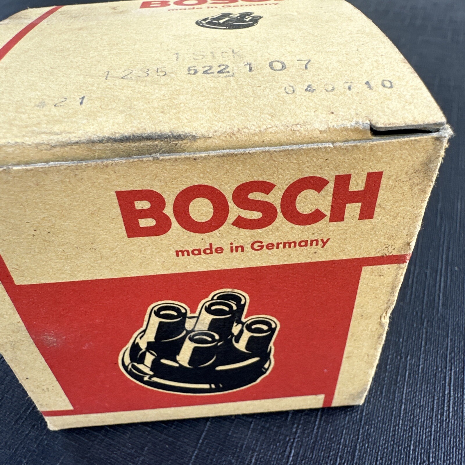 Vintage NOS Bosch 1235522107 187 Distributor Cap BMW Volvo MADE IN GERMANY