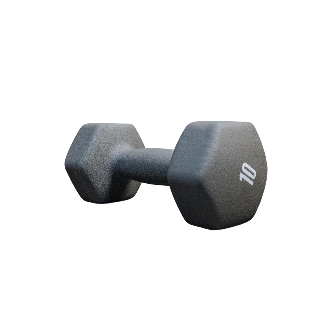 Neoprene Dumbbell Weights Pairs & Sets | 10lb Pair of Dumbbells Grey Brand New.