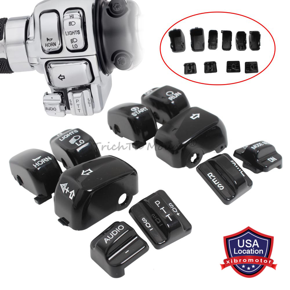 Hand Control Switch Housing Button Caps For Harley Street Electra Glide 96-13