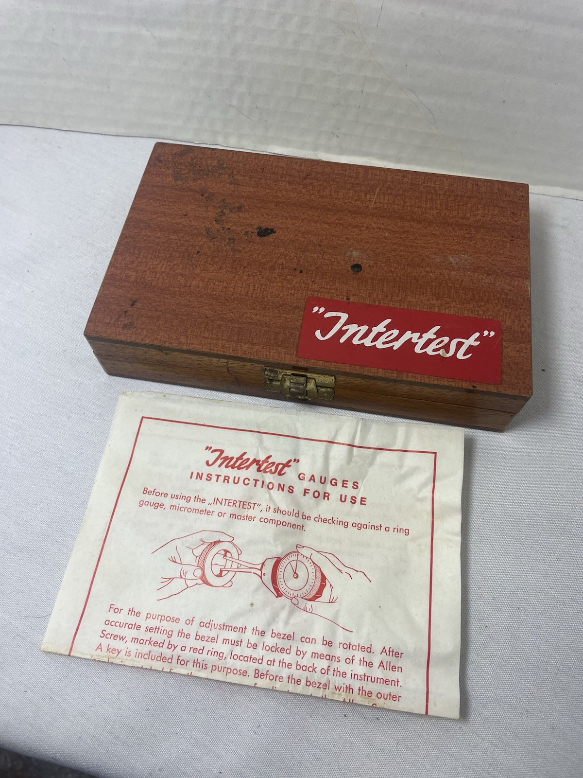 Intertest Mechanical Dial Caliper Gage #74 1.6'"- 2.4" .001 Machinist Tool