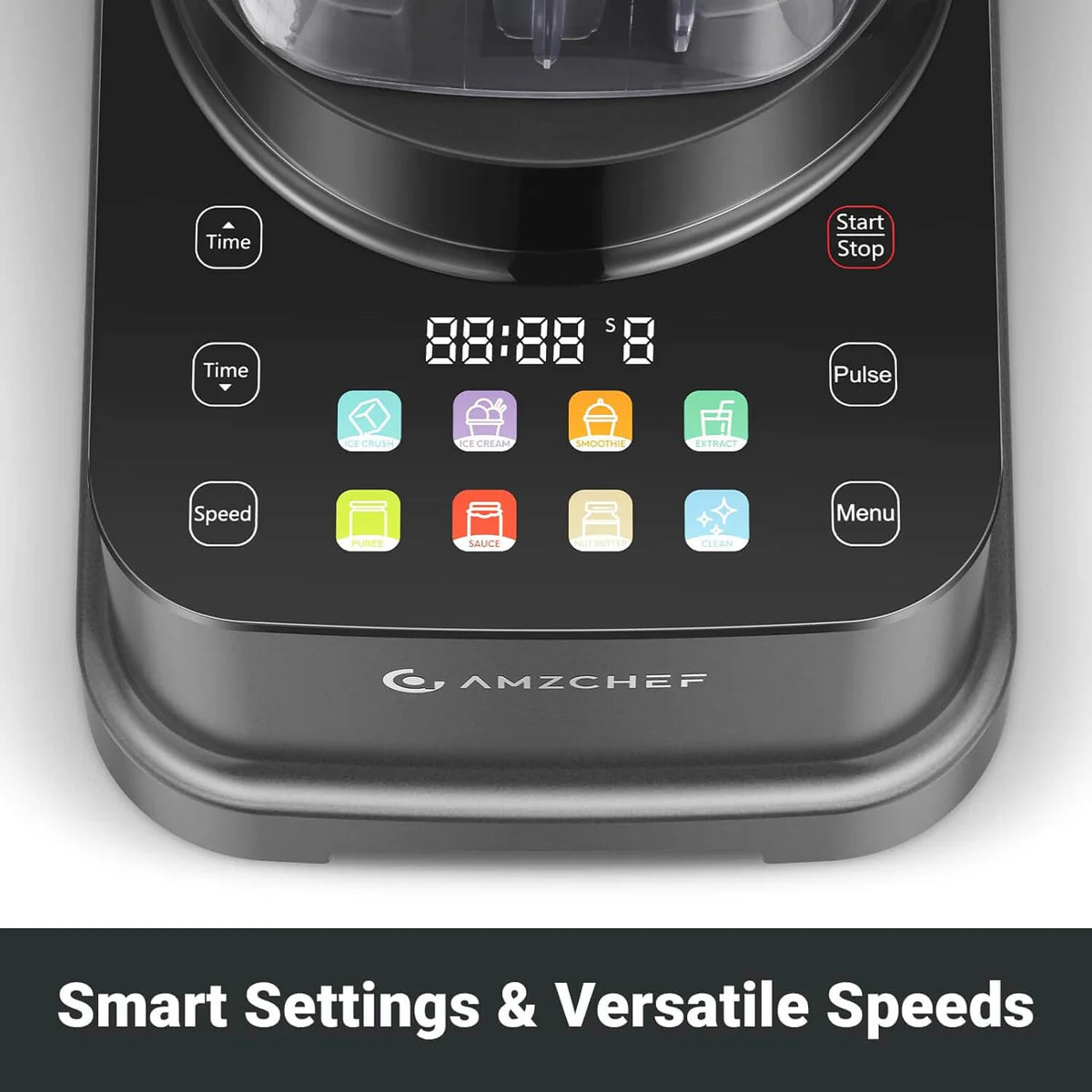 AMZCHEF 8-IN-1 Professional Blender 2000 W, 68 oz, Timer, XL-05 - Scratch & Dent