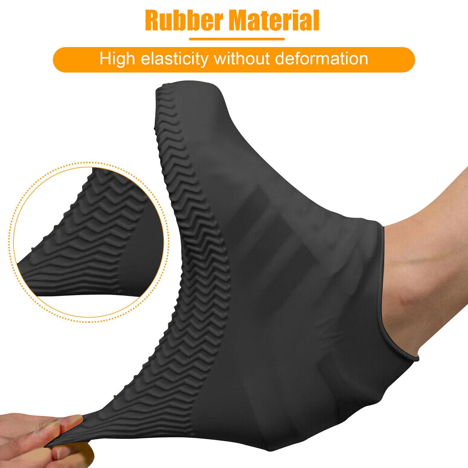 Anti-slip Silicone Rain Shoe Covers Reusable Waterproof Shoes Cover Protector