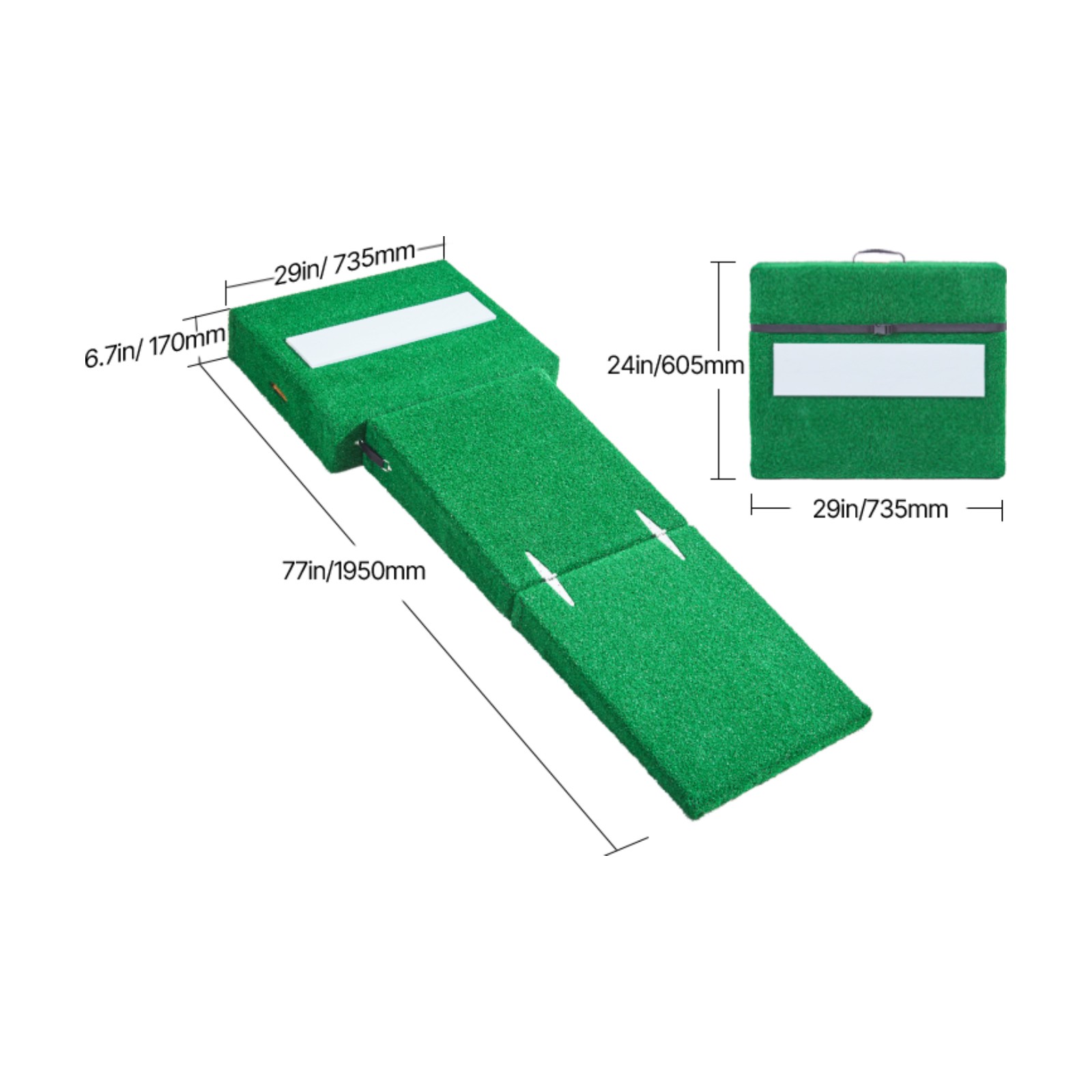 77 in Pitching Mound Portable Pitcher Mound Baseball Softball Outdoor