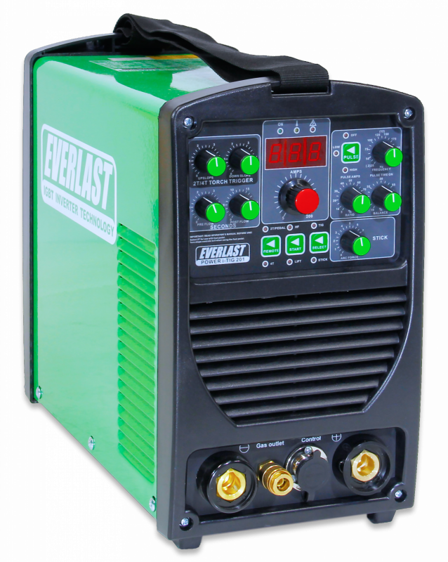 Power-iTIG 201 DUAL VOLTAGE 200AMP DC TIG STICK PULSE WELDER EVERLAST NOVA PKG