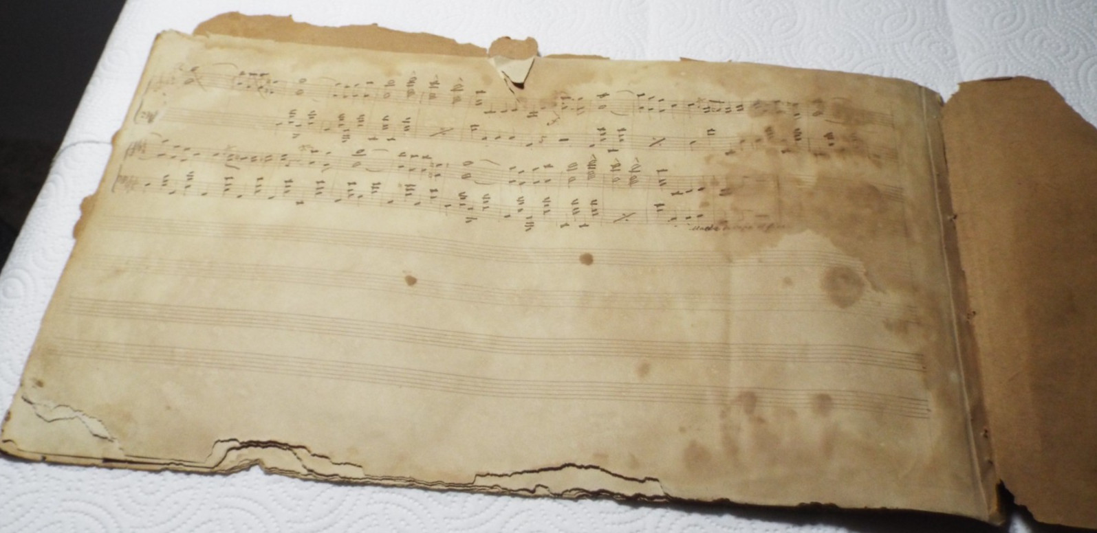 ANTIQUE 1800s HANDWRITTEN SHEET MUSIC WITH SIGNATURES GERMAN COMPOSERS READ!!!!