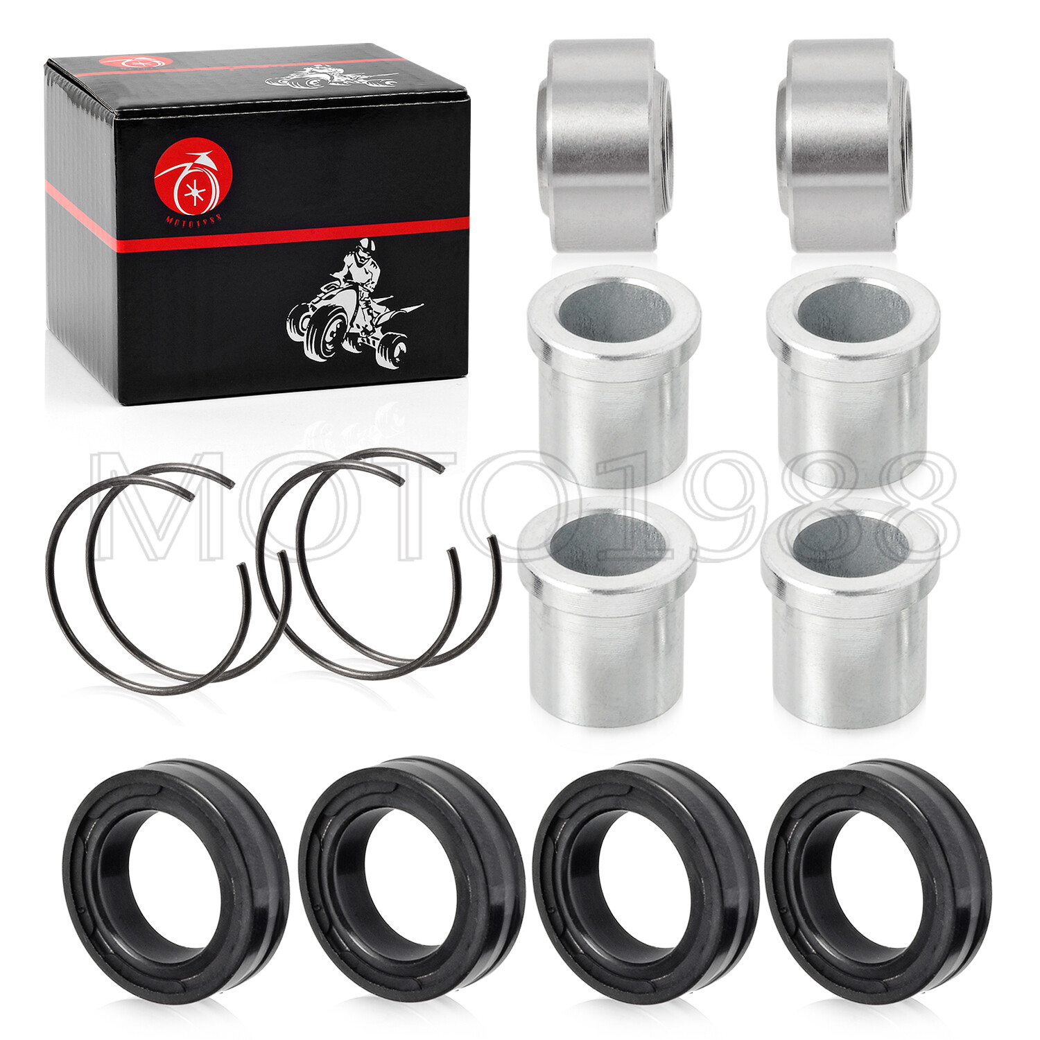 1999-08 for Honda Sportrax 400 TRX400EX Front Lower Front Upper A-Arm Bushing X2