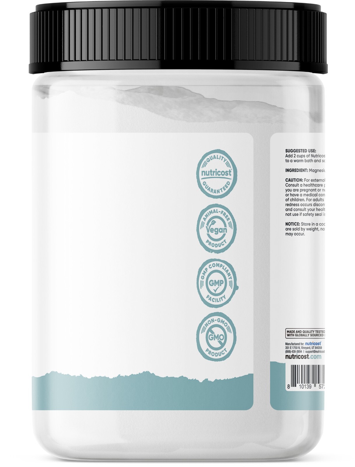 Nutricost Essentials Pure Epsom Salt 8 LBS (100% Pure Magnesium Sulfate)