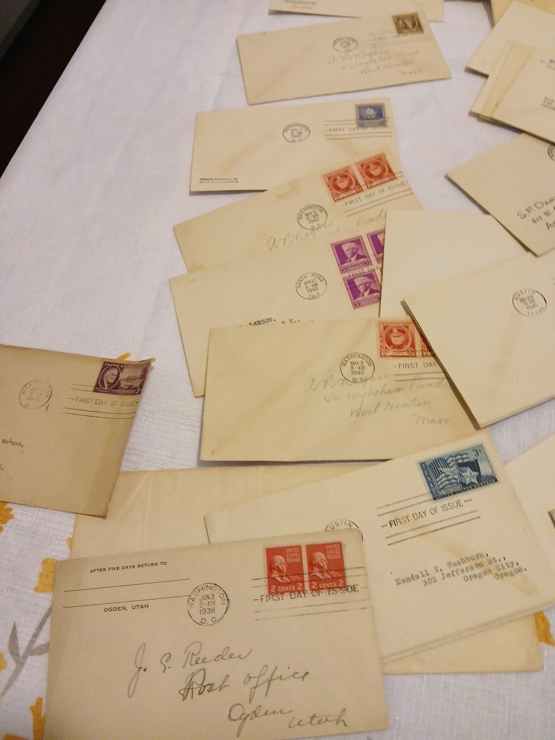 U.S.-1930's-40's-50's-60's-lot of 100 Early Postal Covers Random Pull FDC Estate