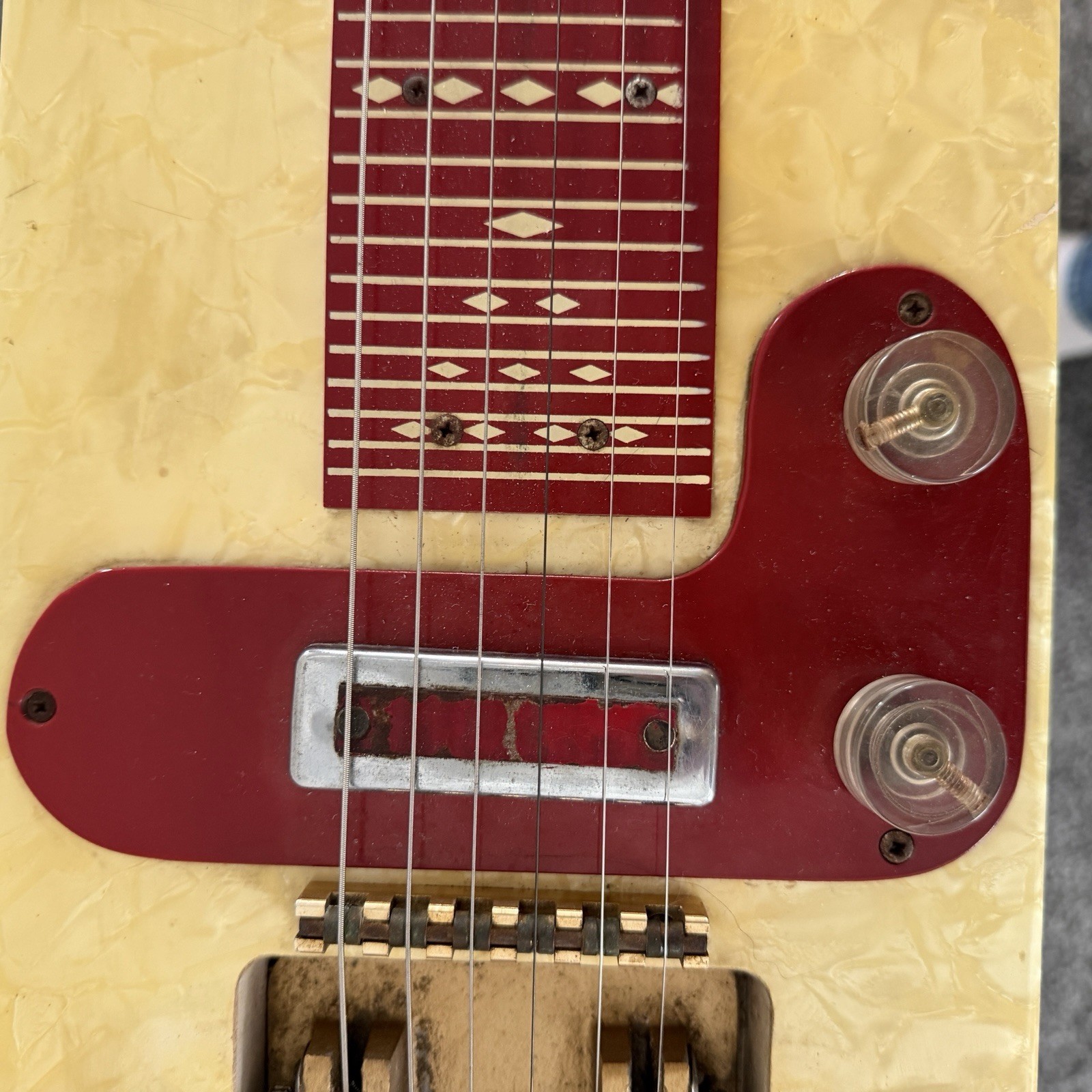 Harlin Bros Multi-Kord 6-Pedal Steel Guitar w/Case 1949-51 Indianapolis Tested