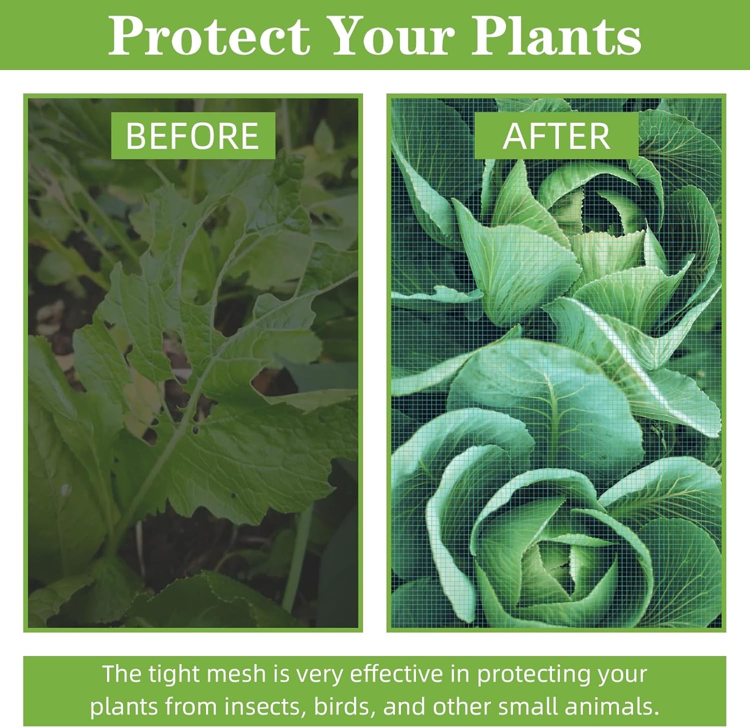 10 x 33FT Mosquito Garden Bug Insect Netting Barrier Bird Net Plant Protect Mesh