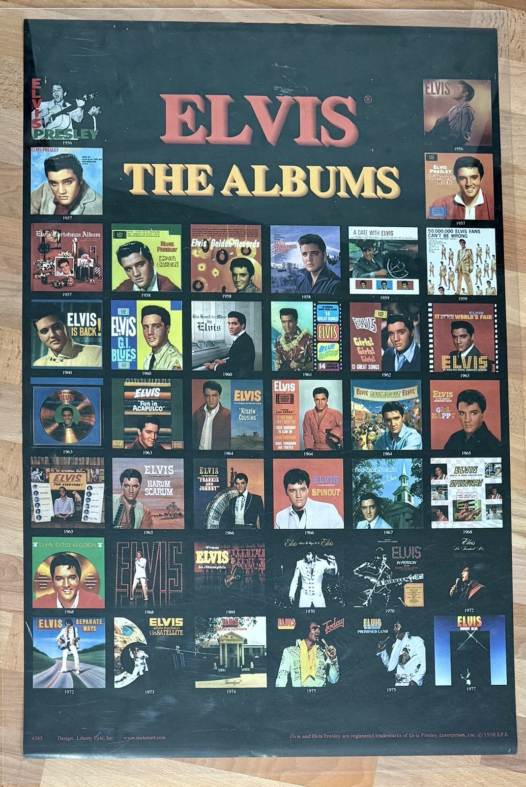 Elvis Presley Album Covers (1998) 22x34 music poster #385 Brand New In Plastic