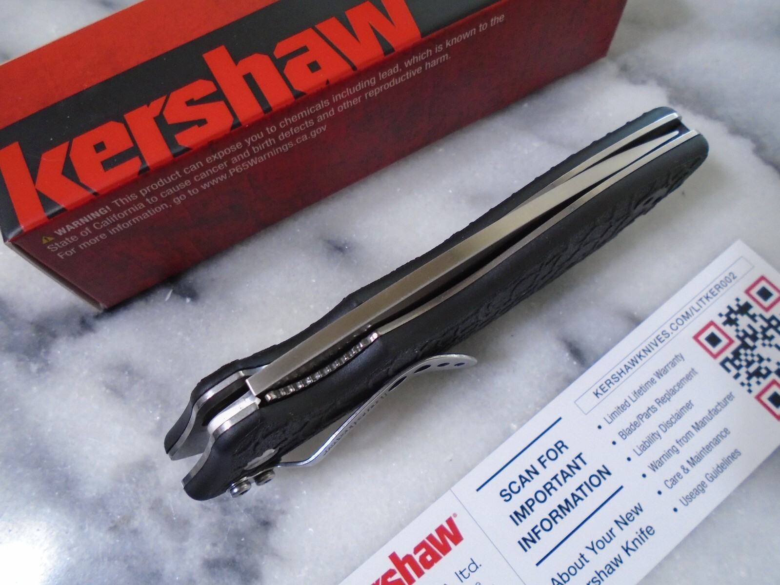 Kershaw OSO Sweet Assisted Open Pocket Knife Black Handle Folder 1830 8Cr13MoV