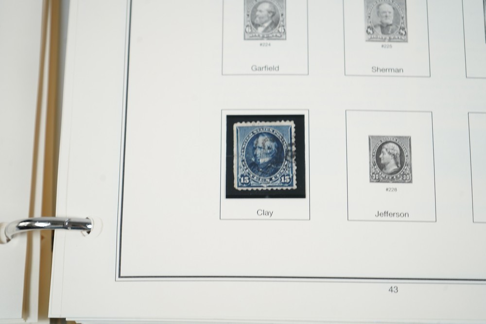 US 1890s-1980s COLLECTION OF 650+ STAMPS MINT & USED STORED IN MYSTIC ALBUM