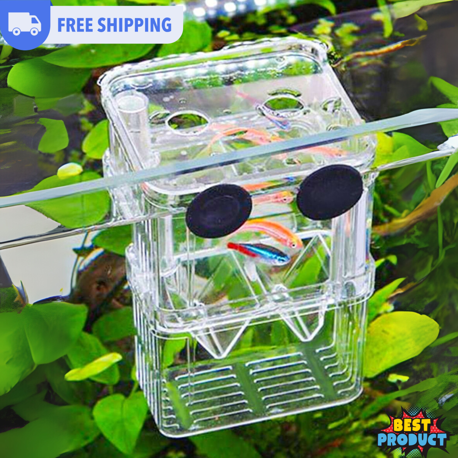 Fish Breeding Box For Aquarium Fish Tnak Fish Breeder Hatchery Isolation Case