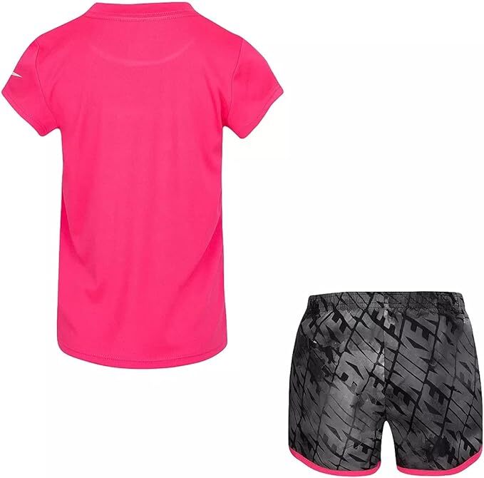 Nike Dri-Fit Little Girls' Graphic Tee & Short 2-Piece Set