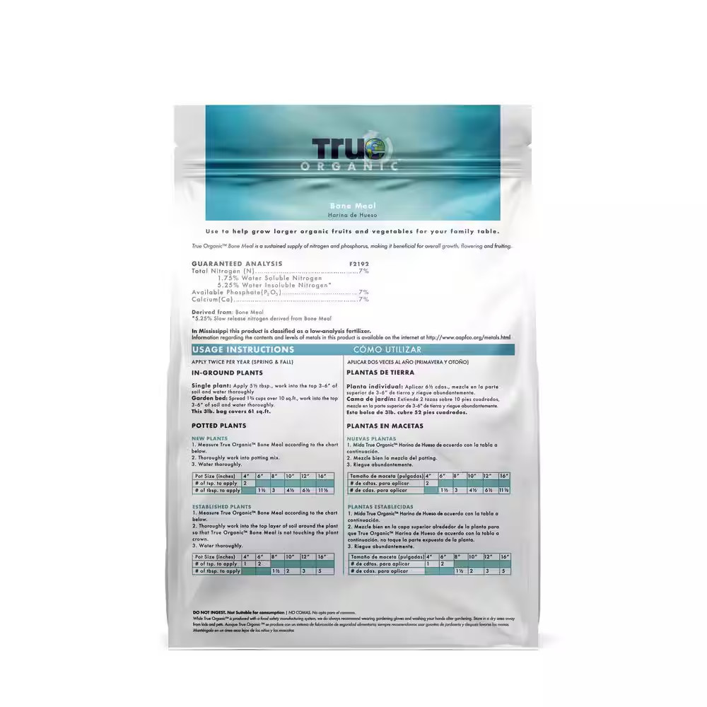 4 Lbs. Organic Bone Meal Dry Fertilizer 7-7-0