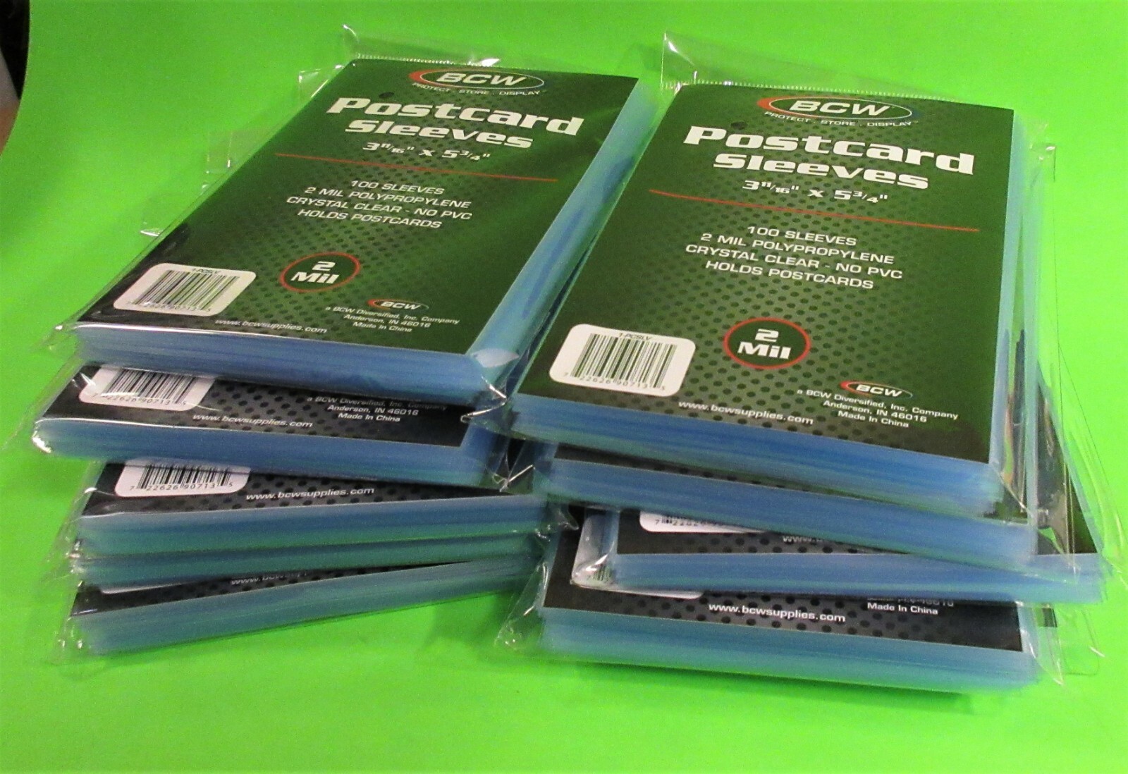 1000 U.S. POSTCARD POLY SLEEVES, CRYSTAL CLEAR - 3-11/16" x 5-3/4"-FREE SHIPPING