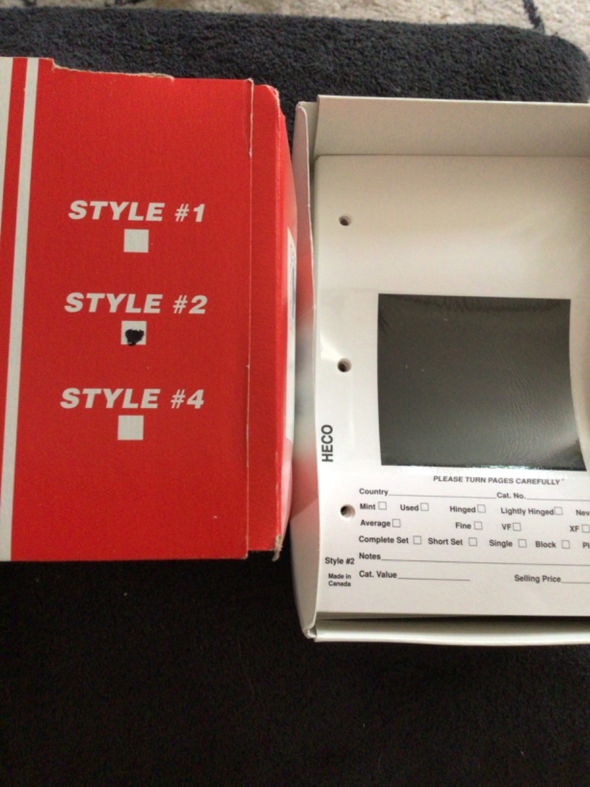 50 HECO #2 Dealer Sales Pages Black Background Short Window Fit 7x9 3-ring Bnder